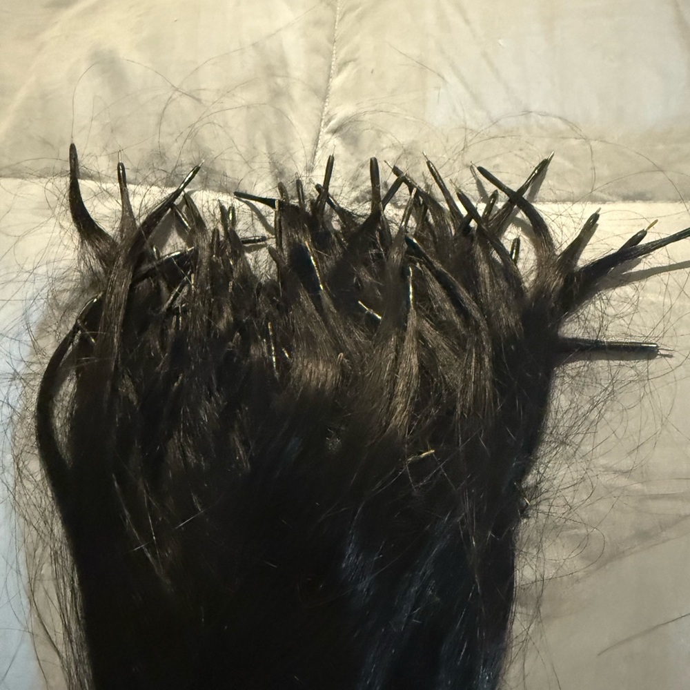 Luxurious Nano dark brown (Espresso) Hair Extensions. 150 grams in total